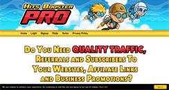 Desktop Screenshot of hitsboosterpro.com